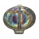 Carnival Glass Divided Dish