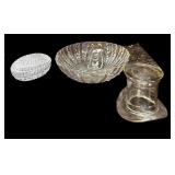 Footed Bowl, Lidded Egg Candy Dish & Hat