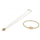 Christian Dior 2-Piece Set Necklace & Bracelet