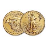 One Ounc American Eagle $50.00 One Ounce Gold Coin