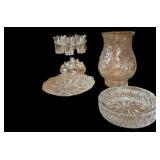 Crystal Ashtray, Bowl, Vase & More