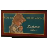 Framed SUNBEAM Bread Sign