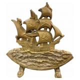 Cast Iron Pirate Ship Door Stop