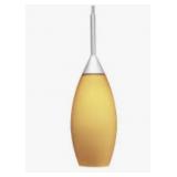 (2) New AMBER ELLIPSE HALOGEN PENDANT LIGHTS