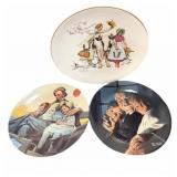 I(3) Norman Rockwell Plates