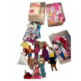 (7) Barbie Dolls,  Clothes, Barbie Furniture &