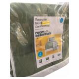 Reversible Twin Comfortir, Sham, Throw & Pillow