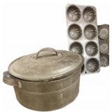 Vintage Steamer & Muffin Tins