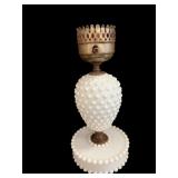 Milk Glads Hobnail Lamp