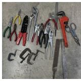 Tools- Pipe Wrench, Pliers, Clamps