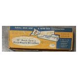 12ï¿½ Back Saw & Rock Maple Mitre Box