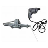 Tools- Working 1/4 Deluxe Utility Drill And Jack