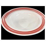 Red Striped Corelle Vegetable Serving Bowl