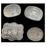 (4) RODEO Belt Buckles