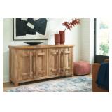 Dresor 68" Natural Finish Accent Cabinet