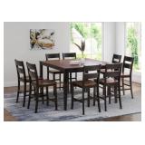 $1499 MSRP Home Bar Height Table & 8 Bar Stools