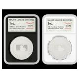 2024 MS70 1 oz Major League Baseball Silver Coin