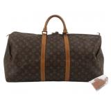 Louis Vuitton Monogram Keepall 55 Boston Bag