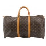 Louis Vuitton Monogram Keepall 50 Boston Bag