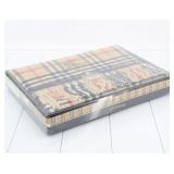 Burberry Brown Check Wool Blanket