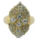 18k Gold 1.56 ct Natural VS Brilliant Diamond Ring