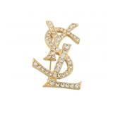 Yves Saint Laurent Cassandra Rhinestone Brooch
