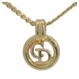 Christian Dior Logo Necklace