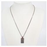 Gucci Logo Diamante Shima Plate Necklace