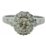 Platinum Natural Fancy Brown Diamond Ring