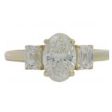 10kt Gold 1.50 ct Oval VS Lab Diamond Ring