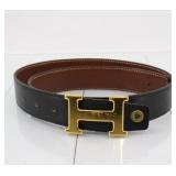 Hermes Constance H Leather Belt Size 75