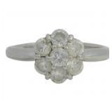 Platinum 1.00 ct Natural Brilliant Diamond Ring