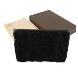 Loewe Black Fur Leather Pouch