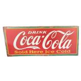 36' Coca-Cola Metal Sign