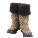 Coach Signature Enamel Boots