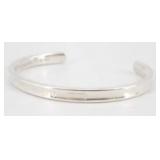 Tiffany & Co. 1837 Silver Narrow Cuff Bracelet