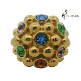 Talidara Genuine Gemstone Chunky Ring