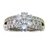 Platinum 1.00 ct Brilliant Natural Diamond Ring