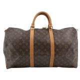 Louis Vuitton Monogram Keepall 50 Boston Bag
