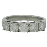 Platinum .93 ct Natural Brilliant VS Diamond Ring