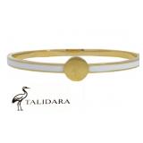 Talidara Thin White Cuff Bracelet