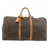 Louis Vuitton Monogram Keepall 55 Boston Bag