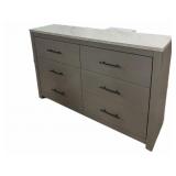New Ashley Gray 6 Drawer Dresser & Night Stand