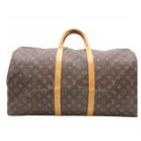 Louis Vuitton Monogram Keepall 55 Boston Bag