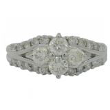 Platinum 1.00 ct Natural VS Diamond Ring