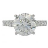 10kt Gold 4.43 ct Round Lab Diamond Ring
