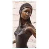 Elegant Bronze Sculpture of Art Deco Dancer