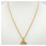 Christian Dior Logo Necklace