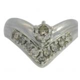 Platinum 1/2 ct Natural VS Diamond Ring