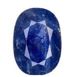 GIA Certified Oval 4.42 ct Blue Sapphire
